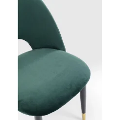 KARE Design Chaises|Chaise Iris Velours Vert