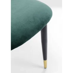KARE Design Chaises|Chaise Iris Velours Vert