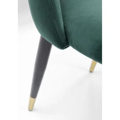 KARE Design Chaises|Chaise Iris Velours Vert