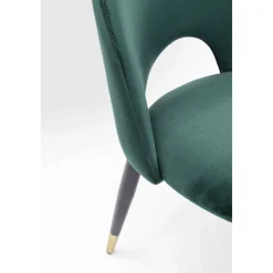 KARE Design Chaises|Chaise Iris Velours Vert