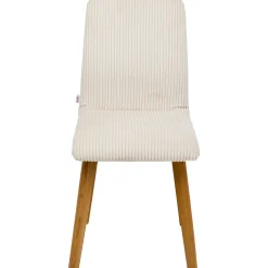 KARE Design Chaises|Chaise Lara Velours Cotele Creme