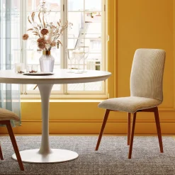 KARE Design Chaises|Chaise Lara Velours Cotele Creme