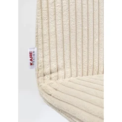 KARE Design Chaises|Chaise Lara Velours Cotele Creme