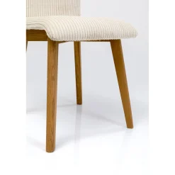 KARE Design Chaises|Chaise Lara Velours Cotele Creme