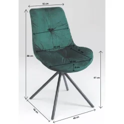 KARE Design Chaises|Chaise Mila Vert