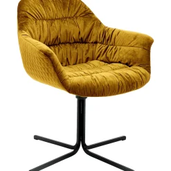KARE Design Chaises Pivotantes|Chaise Pivotante Colmar Jaune