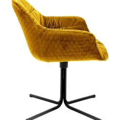 KARE Design Chaises Pivotantes|Chaise Pivotante Colmar Jaune