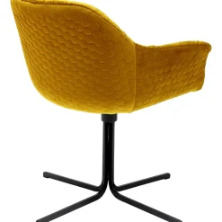 KARE Design Chaises Pivotantes|Chaise Pivotante Colmar Jaune