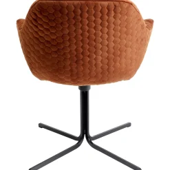 KARE Design Chaises Pivotantes|Chaise Pivotante Colmar Rouge