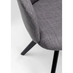 KARE Design Chaises Pivotantes|Chaise Pivotante Madame Gris
