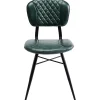 KARE Design Chaises|Chaise Samba Cuir Vert Fonce
