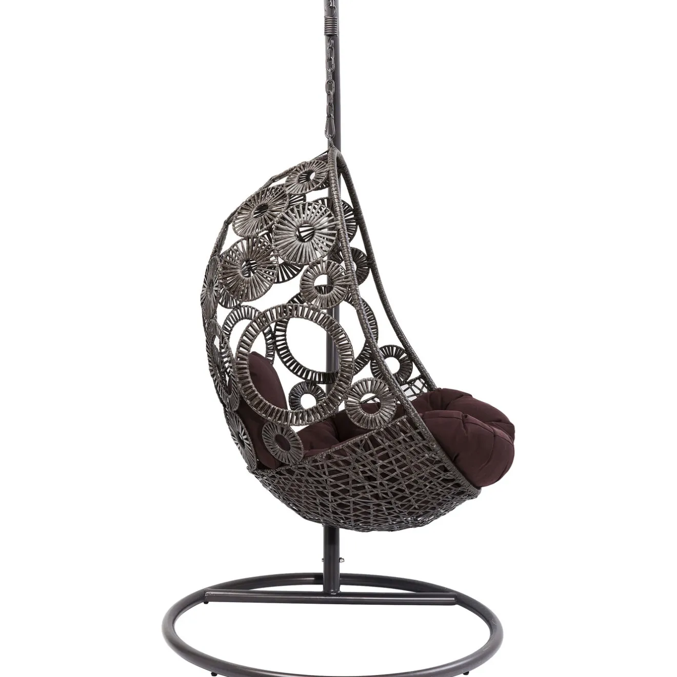 KARE Design Autres Meubles Extérieurs|Chaise Suspendue Ibiza Marron