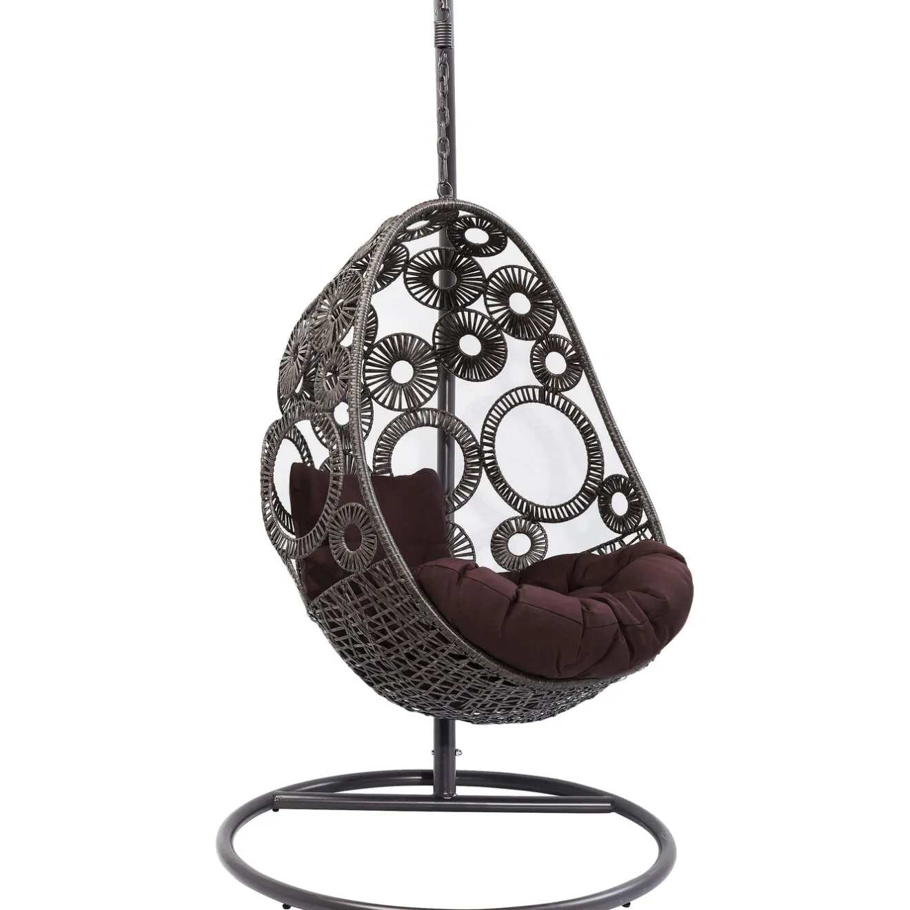 KARE Design Autres Meubles Extérieurs|Chaise Suspendue Ibiza Marron