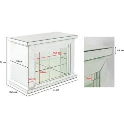 KARE Design Encadrements De Cheminee|Cheminee Décorative Crystal 71X70Cm