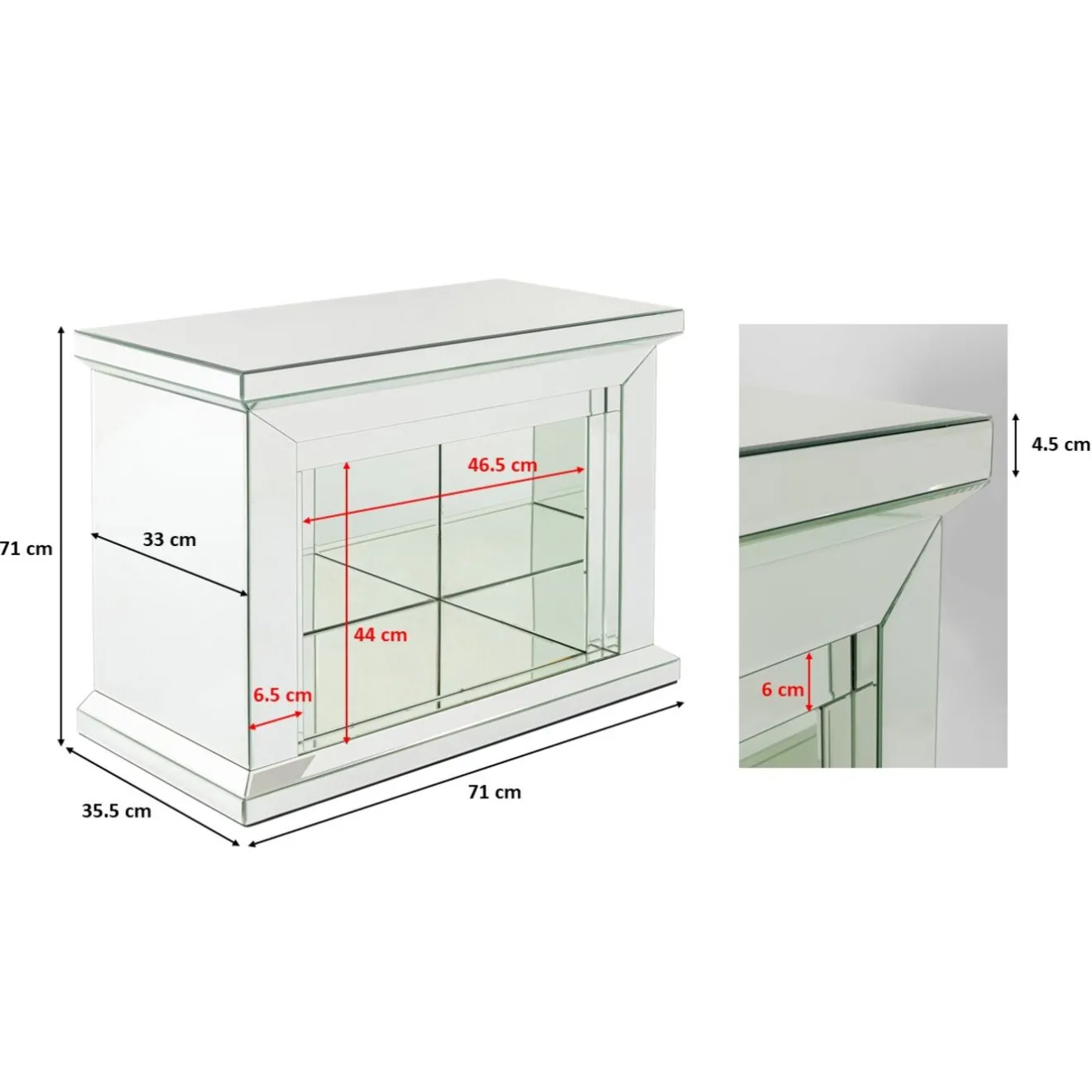 KARE Design Encadrements De Cheminee|Cheminee Décorative Crystal 71X70Cm