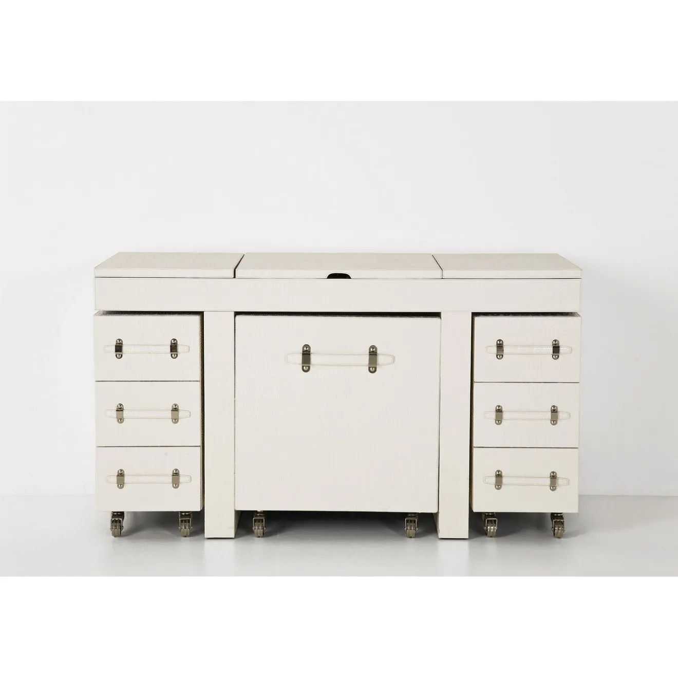 KARE Design Coiffeuses|Coiffeuse Diva Croco Blanche (4 Pcs)