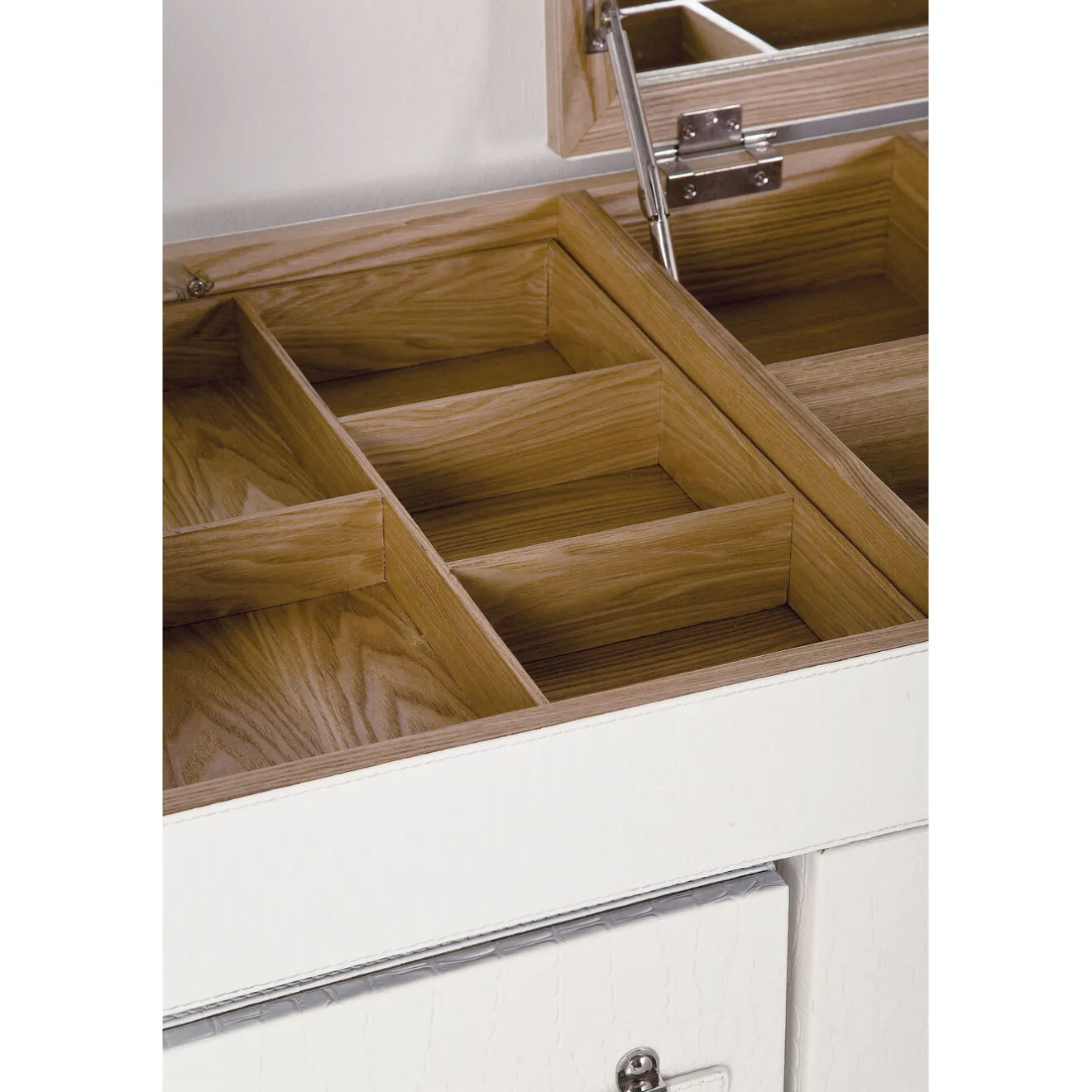 KARE Design Coiffeuses|Coiffeuse Diva Croco Blanche (4 Pcs)