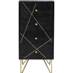 KARE Design Commodes|Commode Gold Vein 4 Tiroirs 40X88Cm
