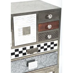 KARE Design Buffets Hauts|Commode Haute Chalet Argent 13 Tiroirs