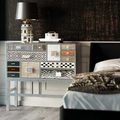 KARE Design Buffets Hauts|Commode Haute Chalet Argent 13 Tiroirs