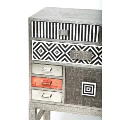 KARE Design Buffets Hauts|Commode Haute Chalet Argent 13 Tiroirs