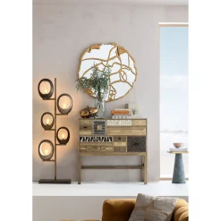 KARE Design Buffets Hauts|Commode Haute Chalet Dore 13 Tiroirs