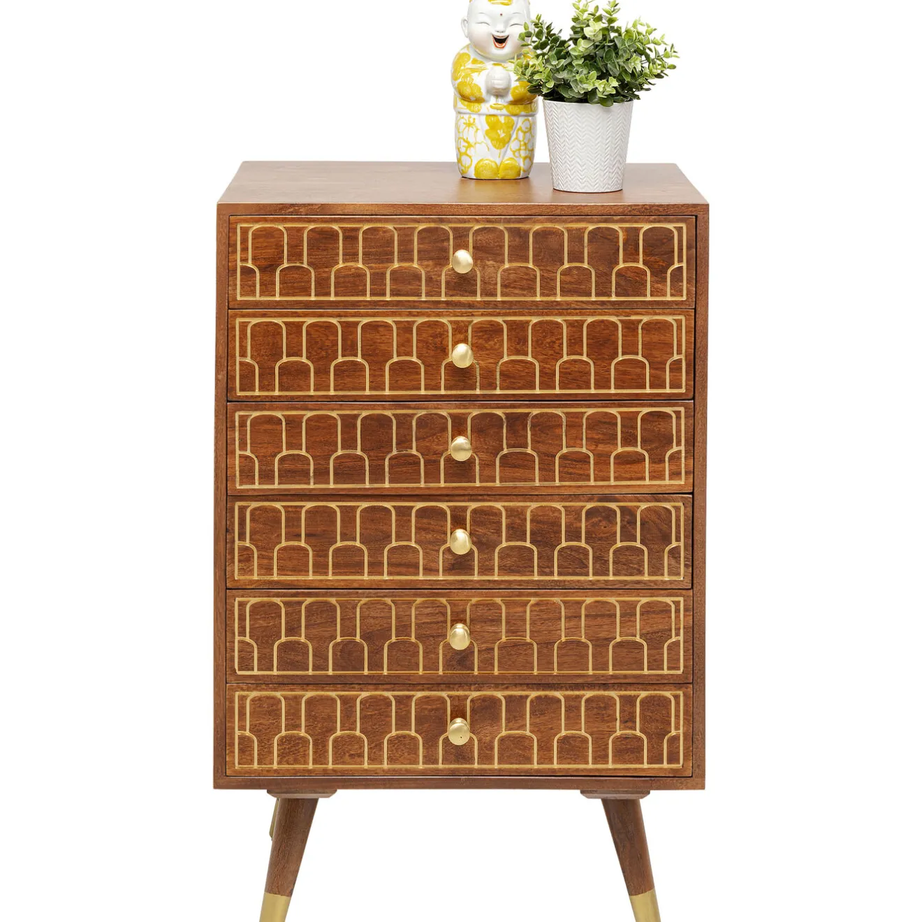 KARE Design Buffets Hauts|Commode Haute Muskat 6 Tiroirs