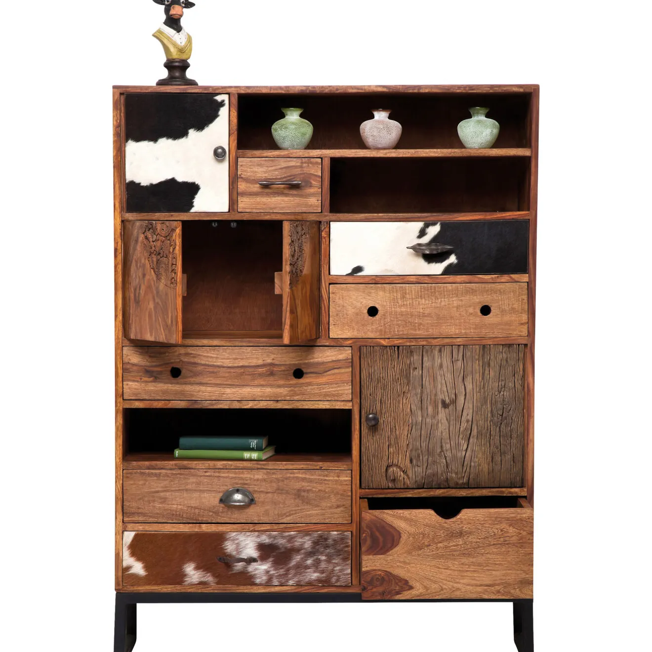 KARE Design Buffets Hauts|Commode Haute Rodeo 3 Portes,8 Tiroirs