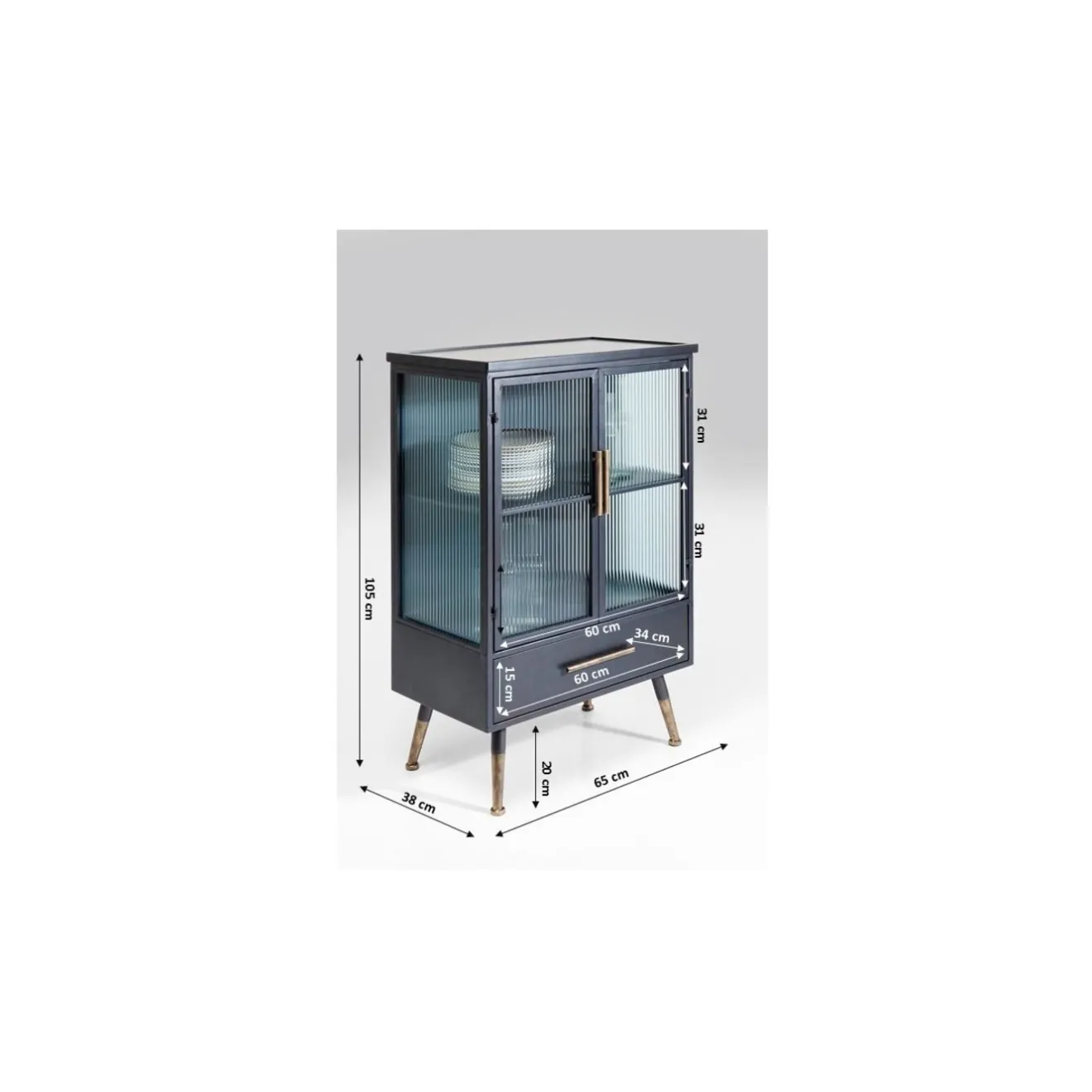 KARE Design Vitrines|Commode La Gomera 2-Portes/1-Tiroir