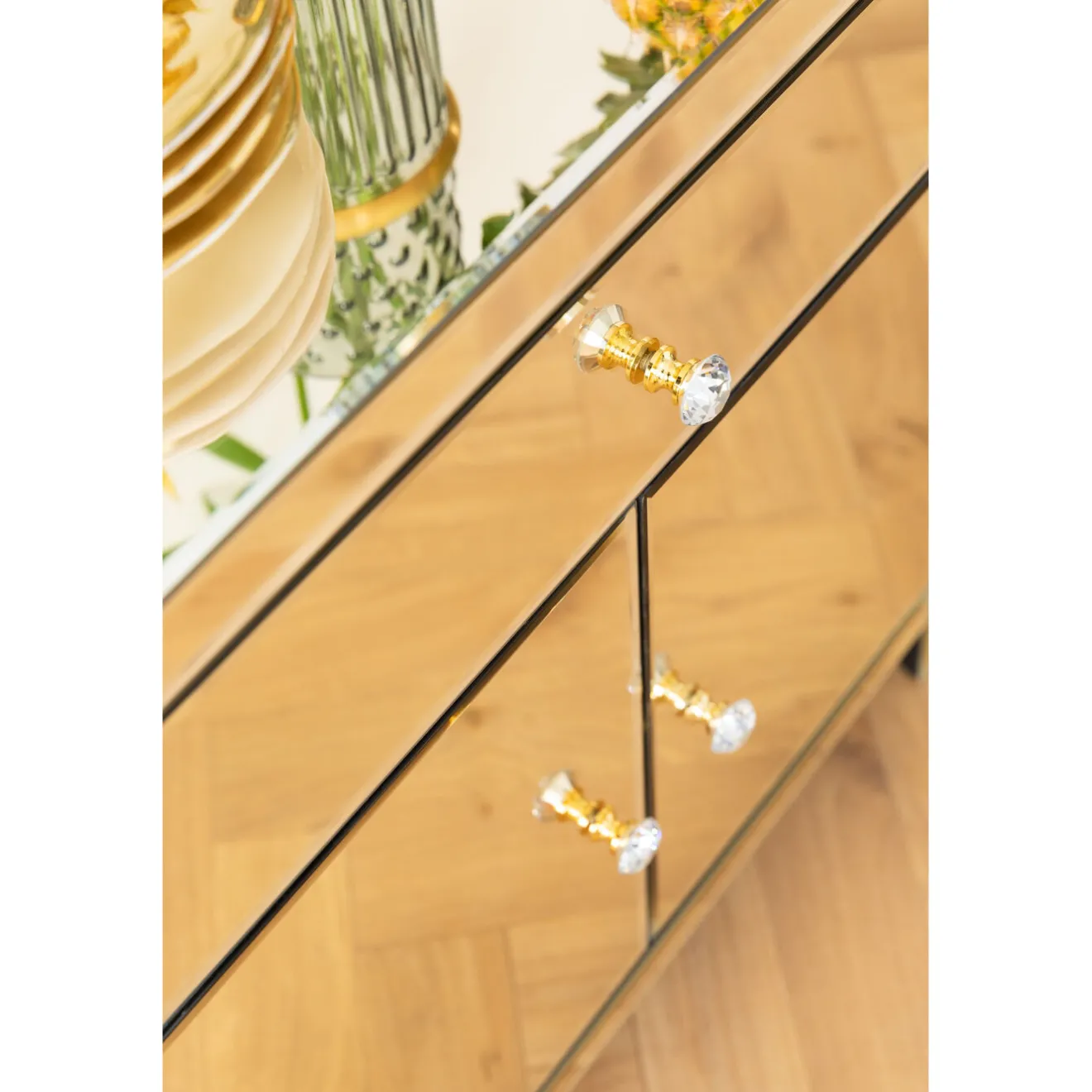 KARE Design Commodes|Commode Luxury Champagne 2-Portes,1-Tiroir