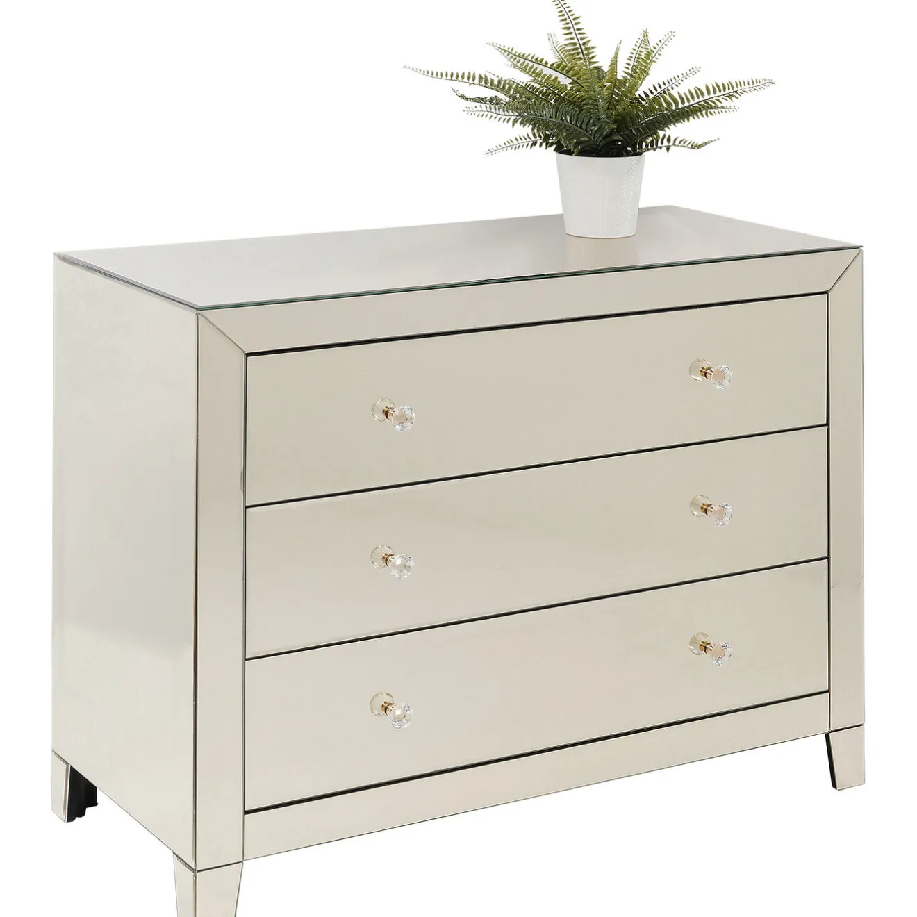 KARE Design Commodes|Commode Luxury Champagne,3-Tiroirs