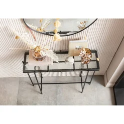 KARE Design Consoles|Console Ice Noir 98X80Cm