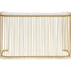 KARE Design Consoles|Console Wire Verre Marbre Dore 142X89Cm