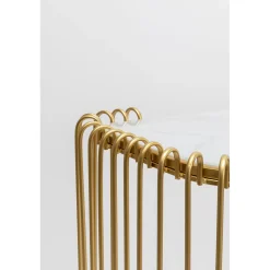 KARE Design Consoles|Console Wire Verre Marbre Dore 142X89Cm