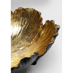 KARE Design Coupes Décoratives|Coupe Décorative Flower Bloom Noir-Dore O25Cm