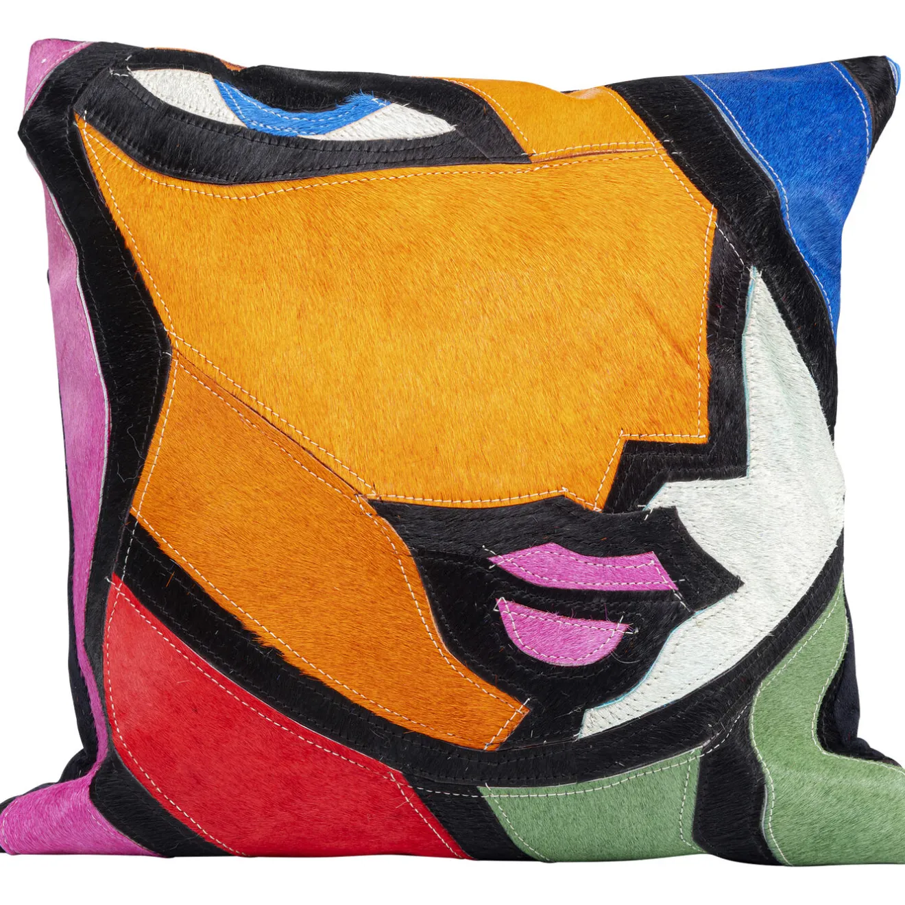 KARE Design Coussins Avec Garnissage|Coussin Abstract Lady Face 40X40Cm