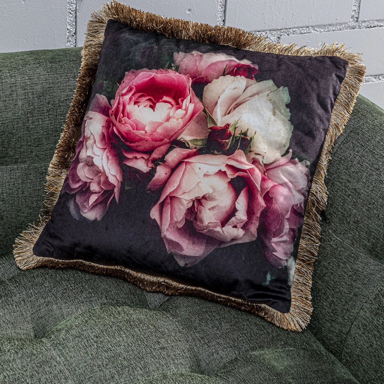 KARE Design Coussins Avec Garnissage|Coussin Blush Roses 45X45