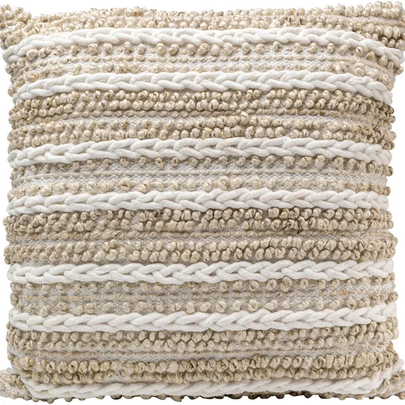 KARE Design Coussins D'Assise|Coussin D Assise Loop Knit Beige 60X60Cm