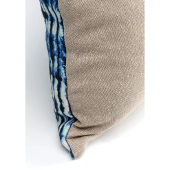 KARE Design Coussins Avec Garnissage|Coussin Desna Patchwork Bleu 60X35Cm