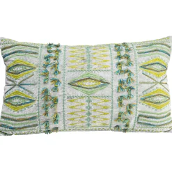 KARE Design Coussins Avec Garnissage|Coussin Desna Patchwork Vert 60X35Cm