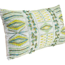 KARE Design Coussins Avec Garnissage|Coussin Desna Patchwork Vert 60X35Cm