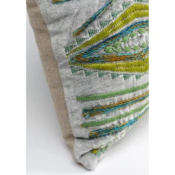 KARE Design Coussins Avec Garnissage|Coussin Desna Patchwork Vert 60X35Cm
