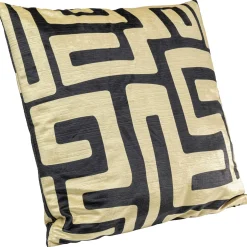 KARE Design Coussins Avec Garnissage|Coussin Labyrinth Noir 45X45Cm