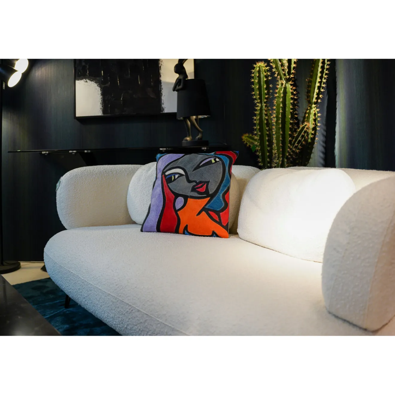 KARE Design Coussins Avec Garnissage|Coussin Monique Purple Hair 40X40Cm