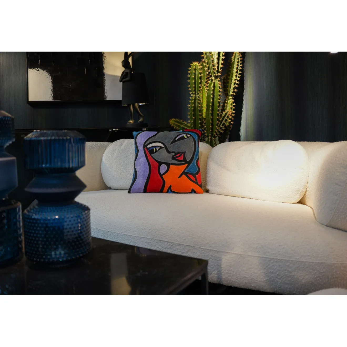 KARE Design Coussins Avec Garnissage|Coussin Monique Purple Hair 40X40Cm