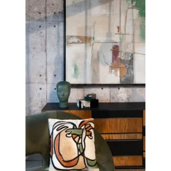 KARE Design Coussins Avec Garnissage|Coussin Thoughts Faces 40X40Cm