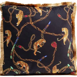 KARE Design Coussins Avec Garnissage|Coussin Tiger Chain Noir 45X45Cm