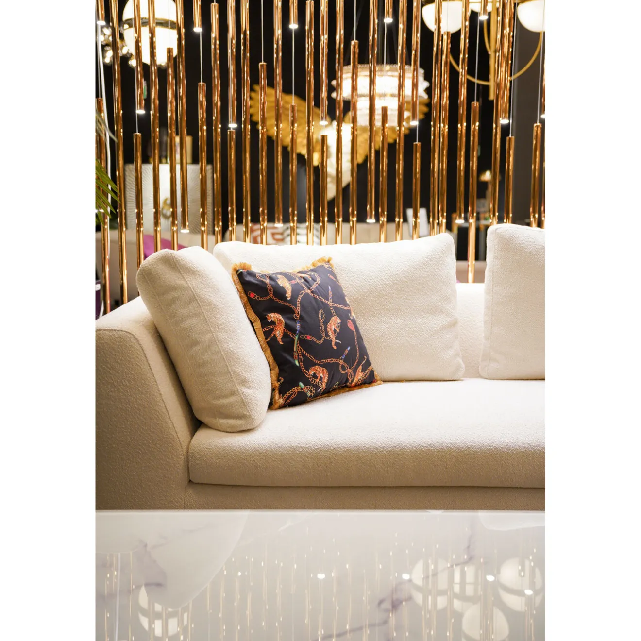 KARE Design Coussins Avec Garnissage|Coussin Tiger Chain Noir 45X45Cm