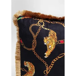 KARE Design Coussins Avec Garnissage|Coussin Tiger Chain Noir 45X45Cm