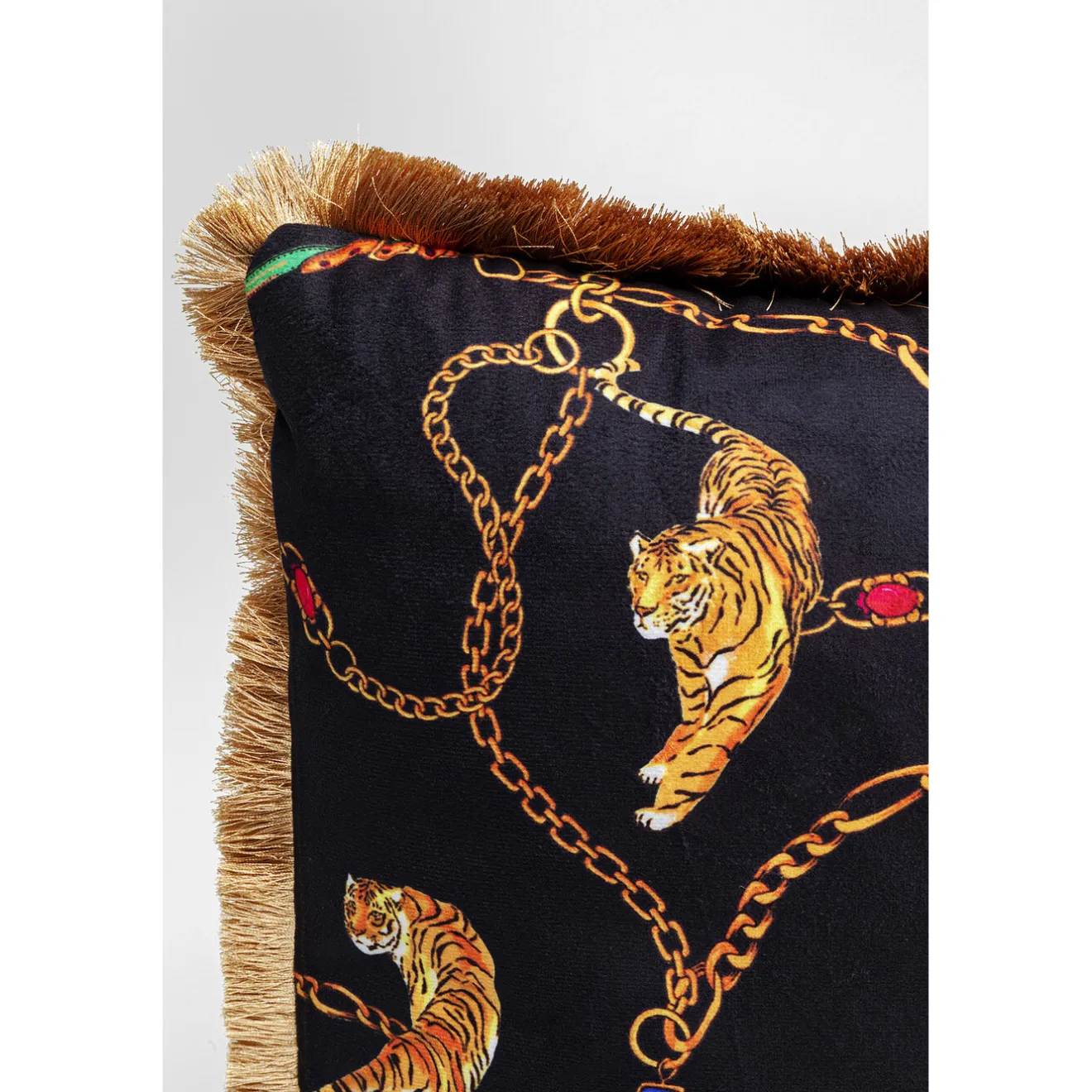 KARE Design Coussins Avec Garnissage|Coussin Tiger Chain Noir 45X45Cm
